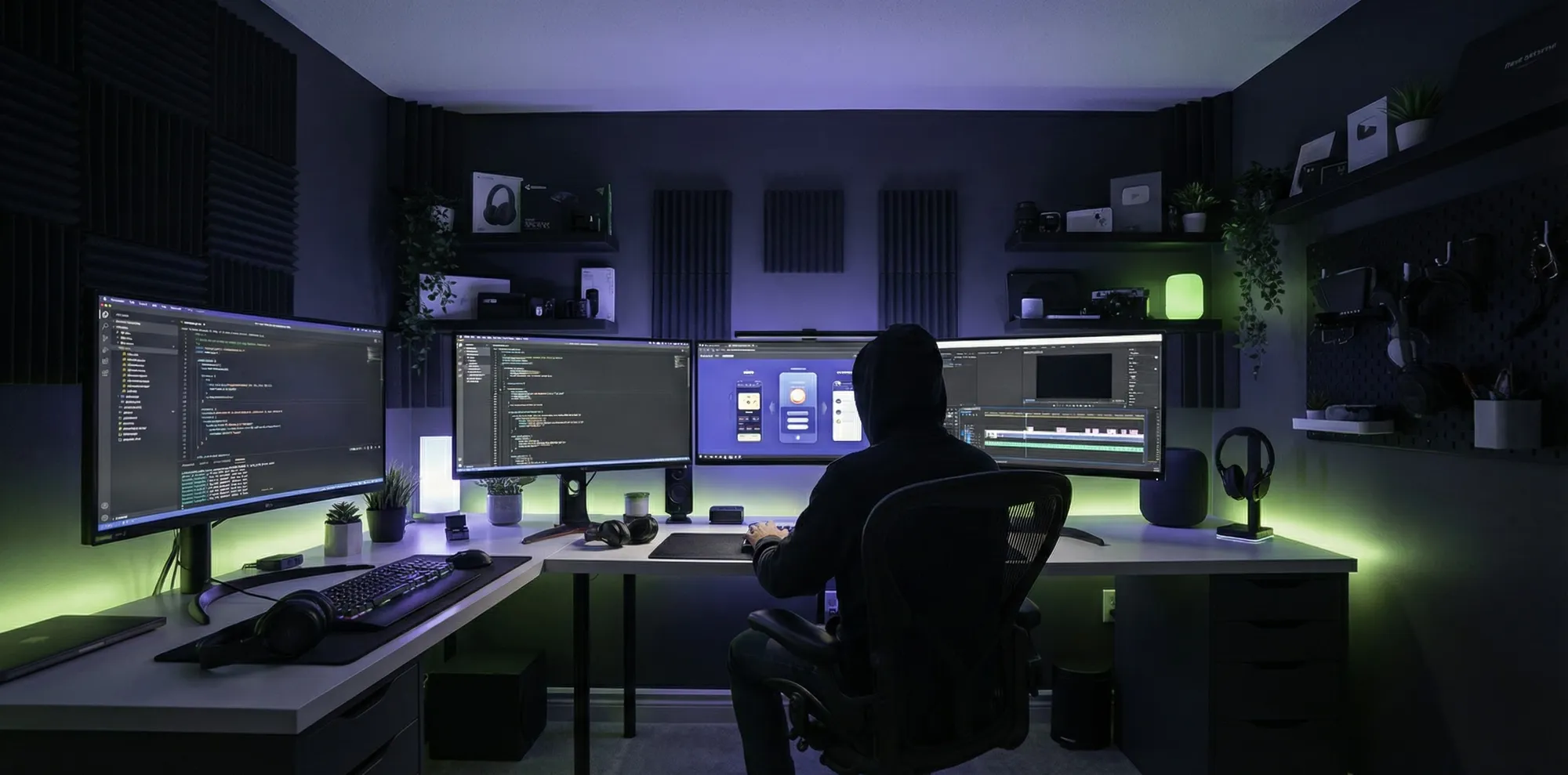 Современное рабочее пространство для IT и дизайна